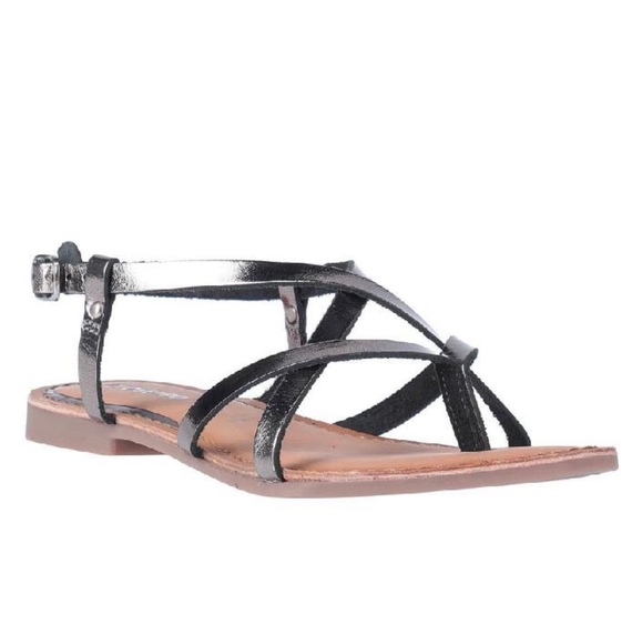 NEW!! Spanish brand GIOSEPPO silver strappy sandals in size 7.5 - Picture 15 of 16